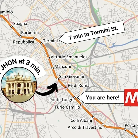 In Tuscolana Train Station & Metro A Rome